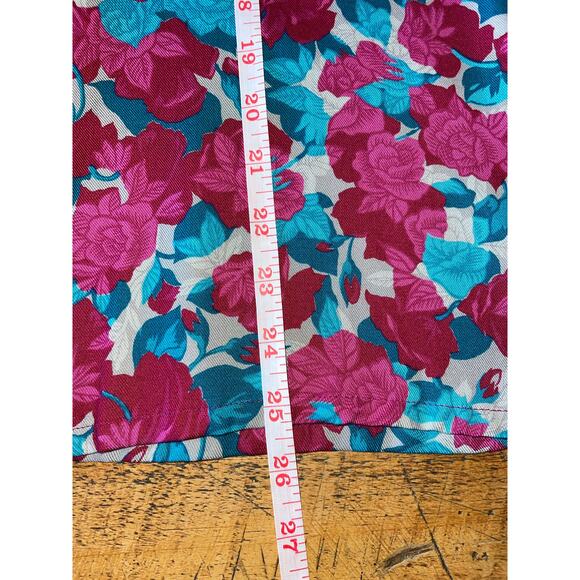 Womens Country Sophisticates by Pendleton Floral Pink Blue Button Down Blouse 8 - Picture 10 of 10